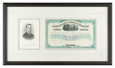 Lot #422 Cornelius Vanderbilt II Signed Stock Certificate - Image 1
