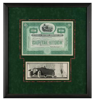 Lot #470 Mitchell Motors Company Stock Certificate - Image 1