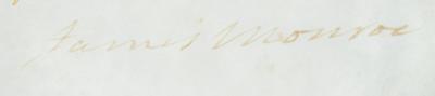 Lot #65 James Monroe Document Signed as President - Image 3