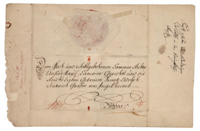 Lot #235 Charles VII, Holy Roman Emperor Letter Signed - Image 3