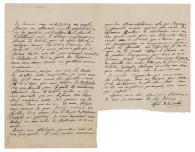 Lot #230 Alphonse Pyramus de Candolle Autograph Letter Signed - Image 2