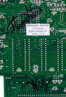 Lot #185 Apple: Wozniak and Wayne Signed Circuit Board - Image 2