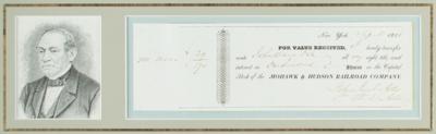 Lot #191 William B. Astor Signed Stock Transfer Receipt - Image 2