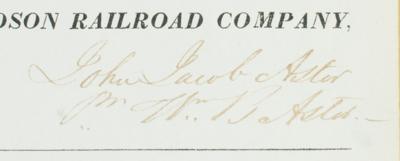 Lot #191 William B. Astor Signed Stock Transfer Receipt - Image 3