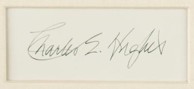 Lot #308 Charles Evans Hughes Signature - Image 2
