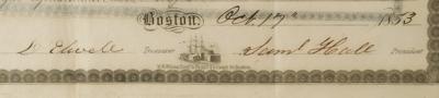 Lot #448 East Boston Dry Dock Company Stock Certificate - Image 3
