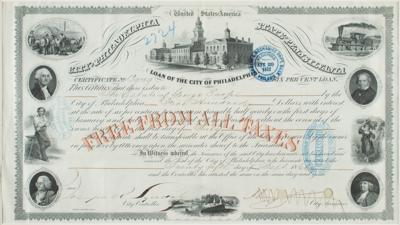 Lot #480 City of Philadelphia Loan Bond - Image 1