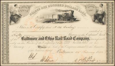 Lot #435 Baltimore and Ohio Rail-Road Company Stock Certificate - Image 2