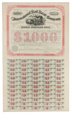 Lot #457 International Railroad Company of Texas Bond - Image 1