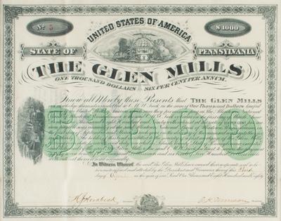 Lot #449 Glen Mills Pennsylvania 1880 Bond - Image 2