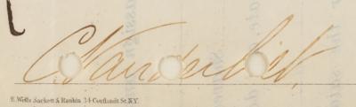 Lot #421 Cornelius Vanderbilt II (2) Signed Stock Documents - Image 3