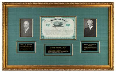 Lot #122 John D. Rockefeller and Henry M. Flagler Signed Stock Certificate - Image 1