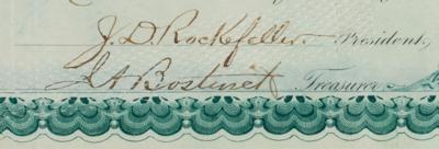 Lot #122 John D. Rockefeller and Henry M. Flagler Signed Stock Certificate - Image 5