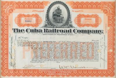 Lot #445 Cuba Railroad Company Stock Certificate - Image 2