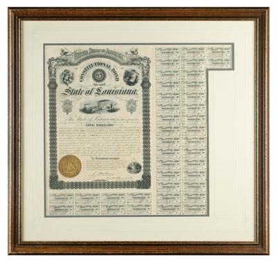 Lot #463 State of Louisiana Constitutional Bond - Image 1