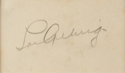 Lot #984 Lou Gehrig Signature - Image 2