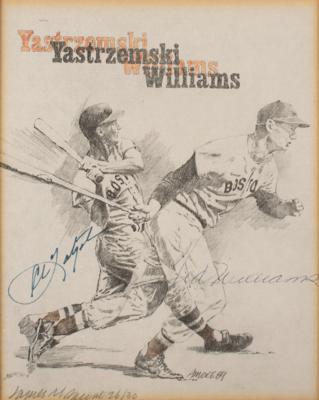 Lot #1001 Boston Red Sox: Williams and Yastrzemski Signed Limited Edition Print - Image 2