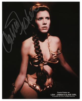 Lot #961 Star Wars: Carrie Fisher Signed Photograph