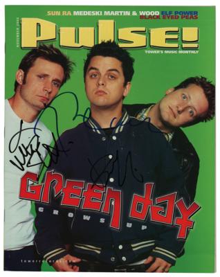 Lot #828 Green Day Signed Magazine - Image 1