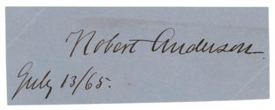 Lot #501 Robert Anderson Signature - Image 1