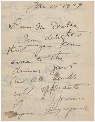 Lot #628 Charles Dana Gibson Autograph Letter Signed