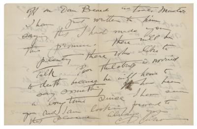 Lot #628 Charles Dana Gibson Autograph Letter Signed - Image 2