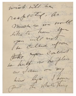 Lot #628 Charles Dana Gibson Autograph Letter Signed - Image 3
