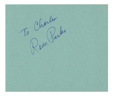 Lot #378 Rosa Parks Signature