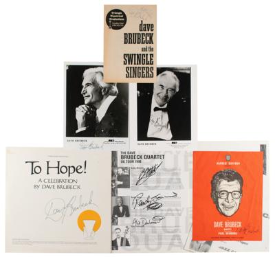 Lot #794 Dave Brubeck (5) Signed Items