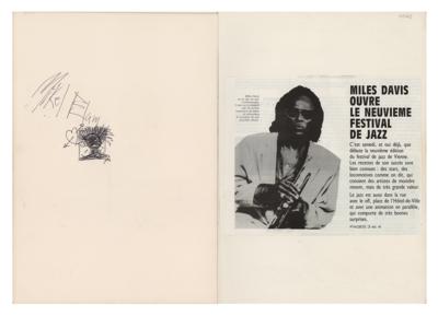 Lot #708 Miles Davis Signed Sketch - Image 2