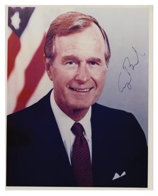 Lot #22 George Bush Signed Photograph