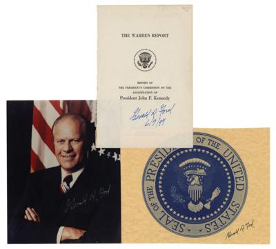 Lot #47 Gerald Ford (3) Signed Items - Image 1