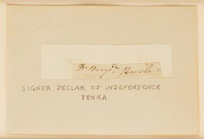 Lot #98 Benjamin Rush Signature - Image 2