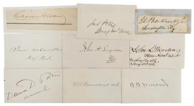 Lot #507 Civil War Leaders (9) Signatures