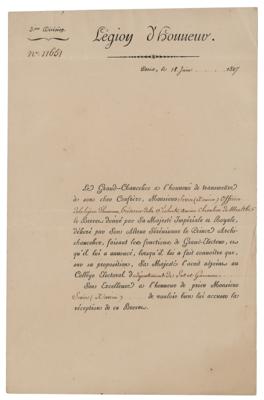 Lot #335 Bernard Germain de Lacepede Document Signed - Image 2