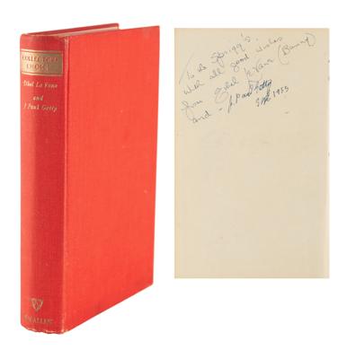 Lot #282 J. Paul Getty Signed Book - Image 1
