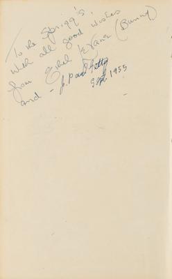 Lot #282 J. Paul Getty Signed Book - Image 2