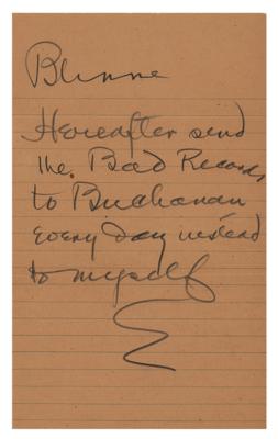 Lot #260 Thomas Edison Autograph Note Signed - Image 1