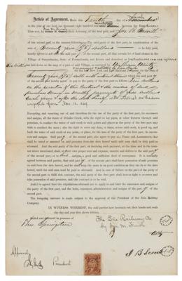 Lot #286 Jay Gould Document Signed - Image 1