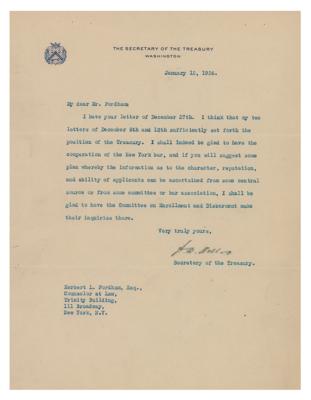 Lot #354 Andrew Mellon Typed Letter Signed - Image 1