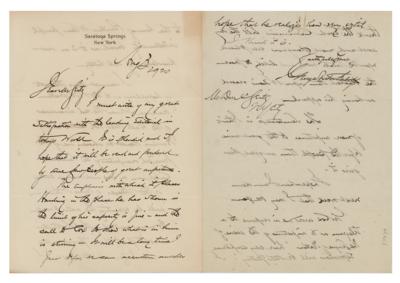 Lot #379 George Foster Peabody Autograph Letter Signed - Image 1