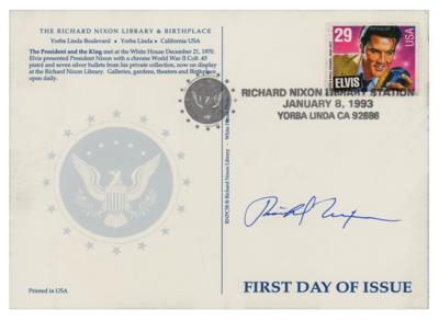 Lot #72 Richard Nixon Signed FDC Postcard