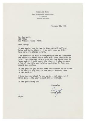 Lot #23 George Bush Typed Letter Signed - Image 1
