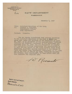 Lot #86 Franklin D. Roosevelt Typed Letter Signed