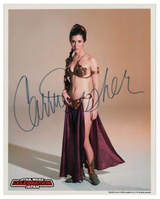 Lot #962 Star Wars: Carrie Fisher Signed Photograph - Image 1