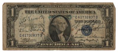 Lot #1021 Ken Strong Signed One Dollar Bill - Image 1