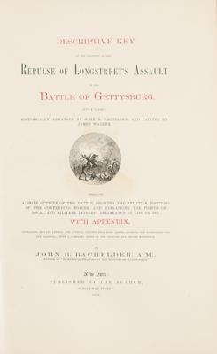 Lot #512 Descriptive Key to the Painting of Longstreet's Assault at the Battle of Gettysburg Book by John B. Bachelder - Image 2