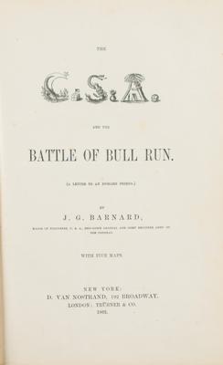 Lot #510 The CSA and the Battle of Bull Run Book by J. G. Barnard - Image 2
