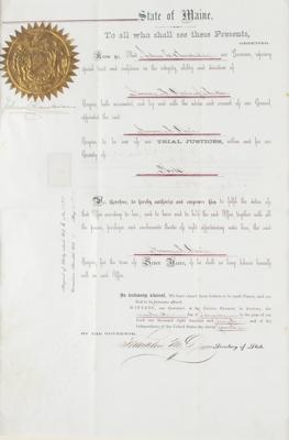 Lot #498 Joshua Lawrence Chamberlain Document Signed - Image 2