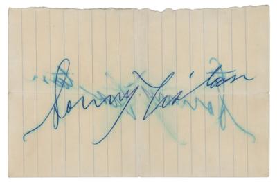 Lot #1007 Sonny Liston Signature